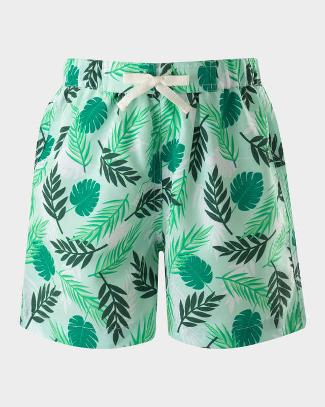 Boy's Palm Tree Swim Trunks, Size 6M-24